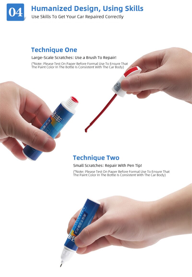 Car Mending Fill Paint Pen Tool Applicator Waterproof Touch Up Car Paint Repair Coat Painting Scratch Clear Remover