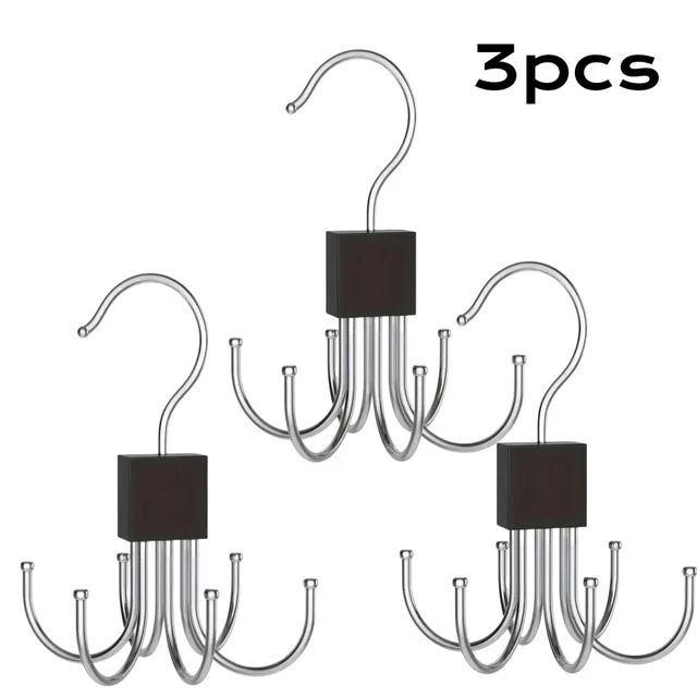 1/5 PCS Gürtel Kleiderbügel Platzsparende Gedrehte Kleiderbügel Haken Kleiderschrank Kleidung Rack Haken Bh Organizer Schal Hängen Rack Schrank aufhänger: Dark Khaki