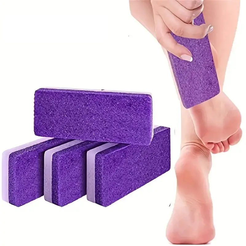 2 uds piedra pómez para pies Lima para pies removedor de callos y piel muerta depurador de talón pies suaves en segundos herramienta exfoliante de pedicura: Default Title
