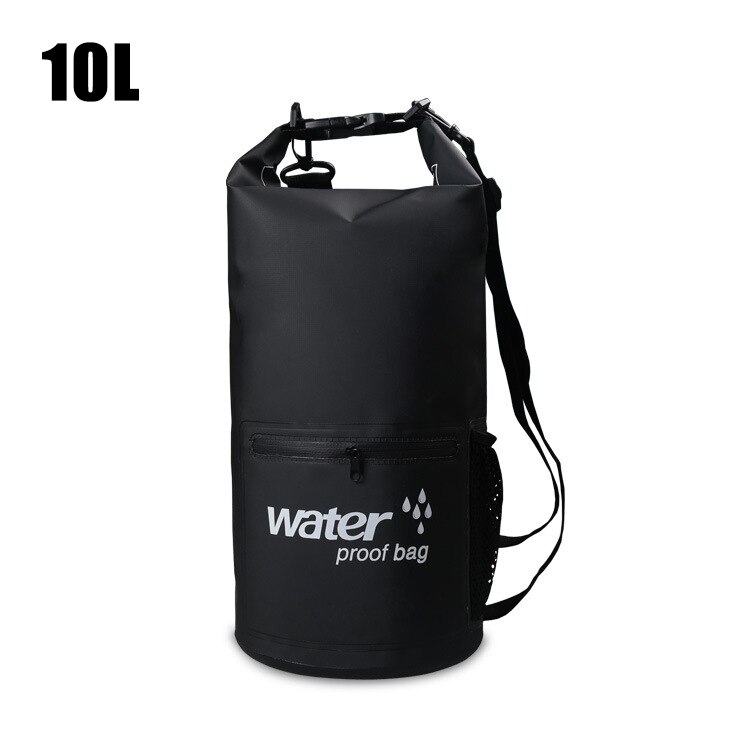 10L/20L Waterproof Swimming Bag Drifting Floating Beach Dry Backpack Boating Sack Floating Bags Rafting Backpacks Buoy Handbag: black10L