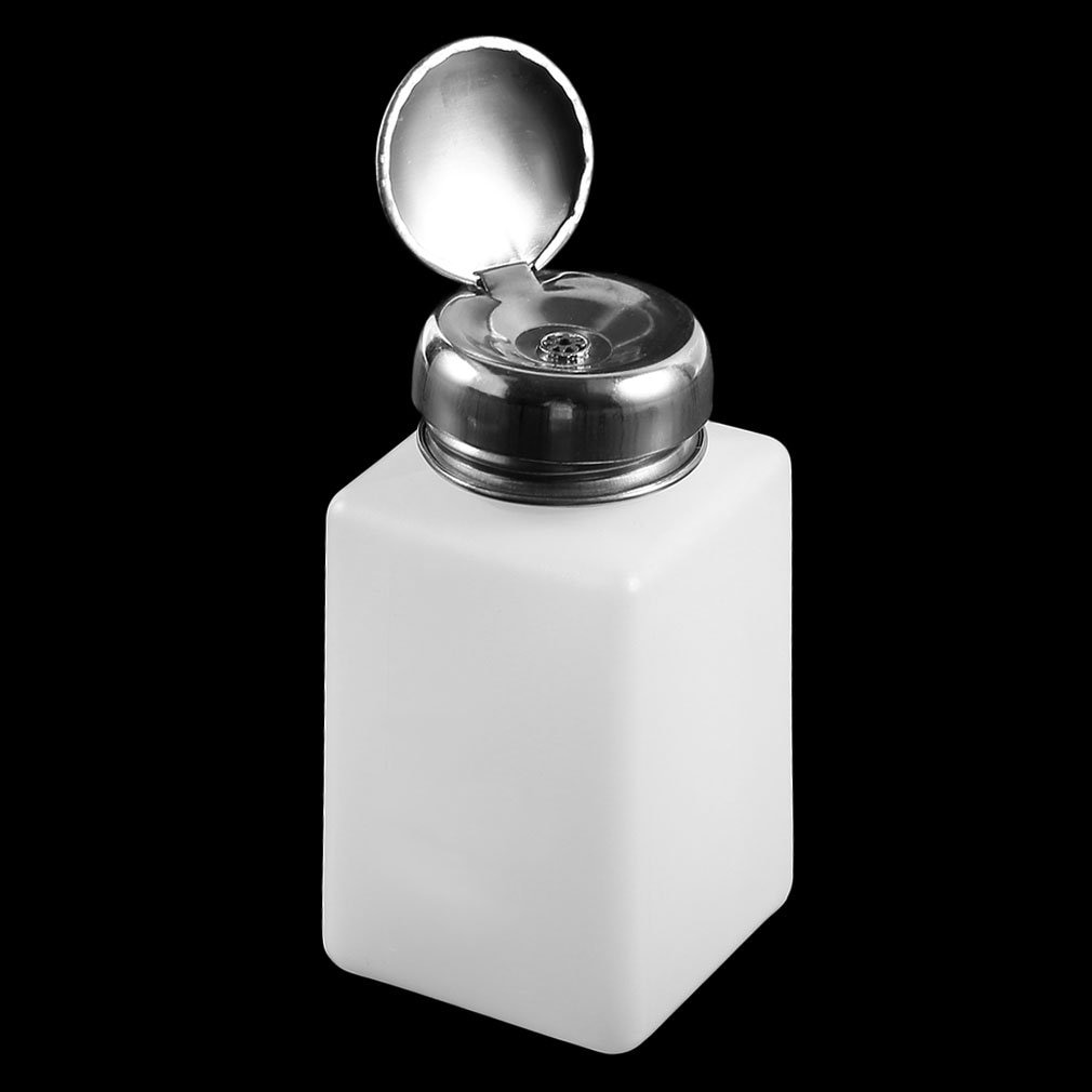 1 pçs portátil 200ml imprensa de álcool líquido garrafa vazia unha polonês removedor mais limpo dispensador bomba pato garrafa viagem qualidade superior