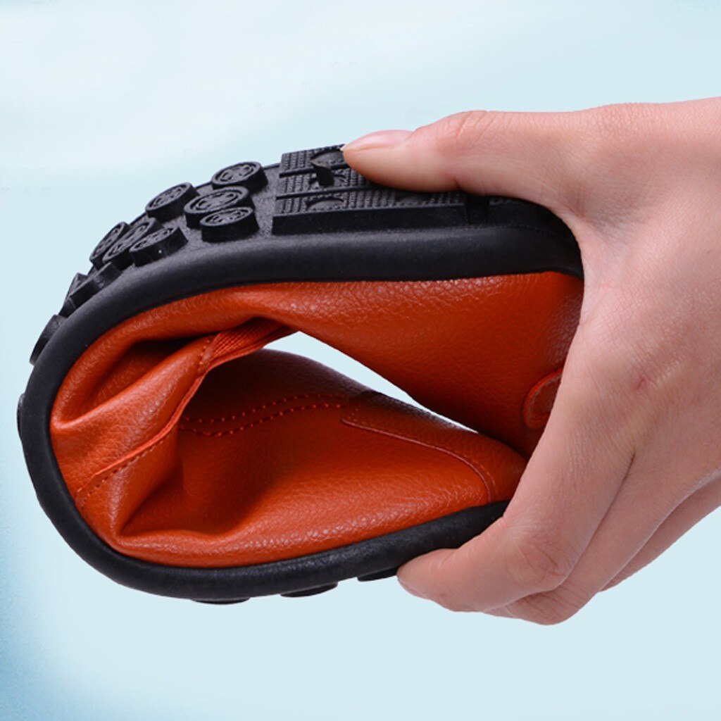 JAYCOSIN printemps automne hommes chaussures Vintage en cuir mocassins hommes imperméable hommes respirant Slip-on hommes conduite bateau chaussures #93