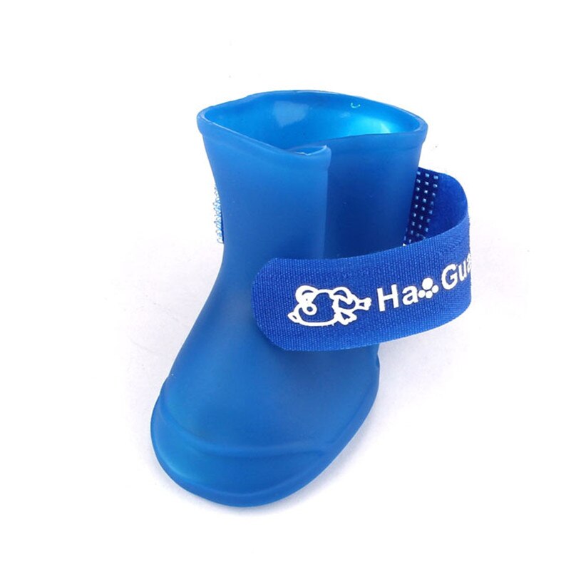 Chaussures de pluie pour chien, lot de 4, bottes imperméables de couleur bonbon pour chien, en caoutchouc de couleur bonbon, bottes de pluie, directe