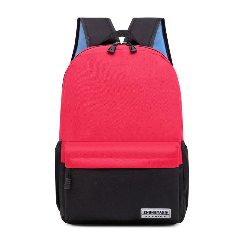 Oxford sac pour adolescents garçons école Booksbag sac à dos de luxe étudiants sac femme sac à bandoulière 15.6 pouces ordinateur portable sac à dos Mochila: Red