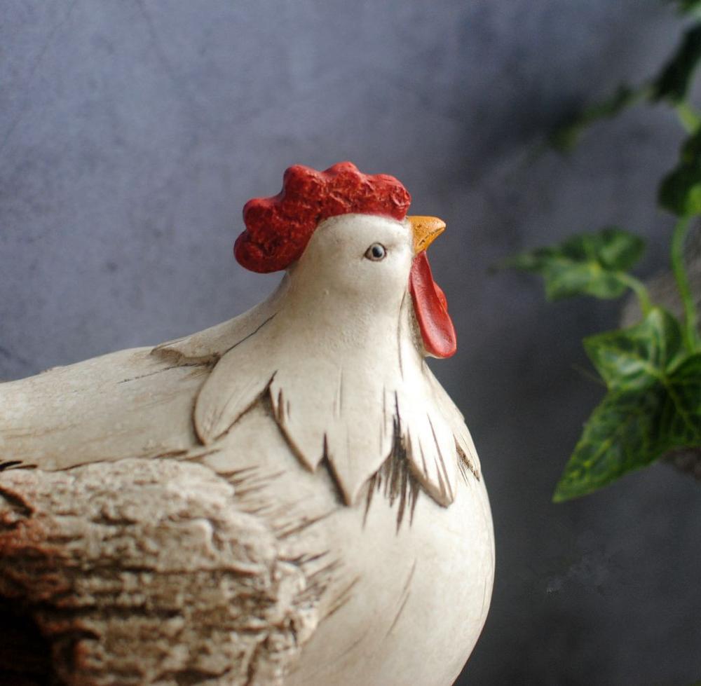 Résine poule jardin animaux décoration extérieure Vintage Style français