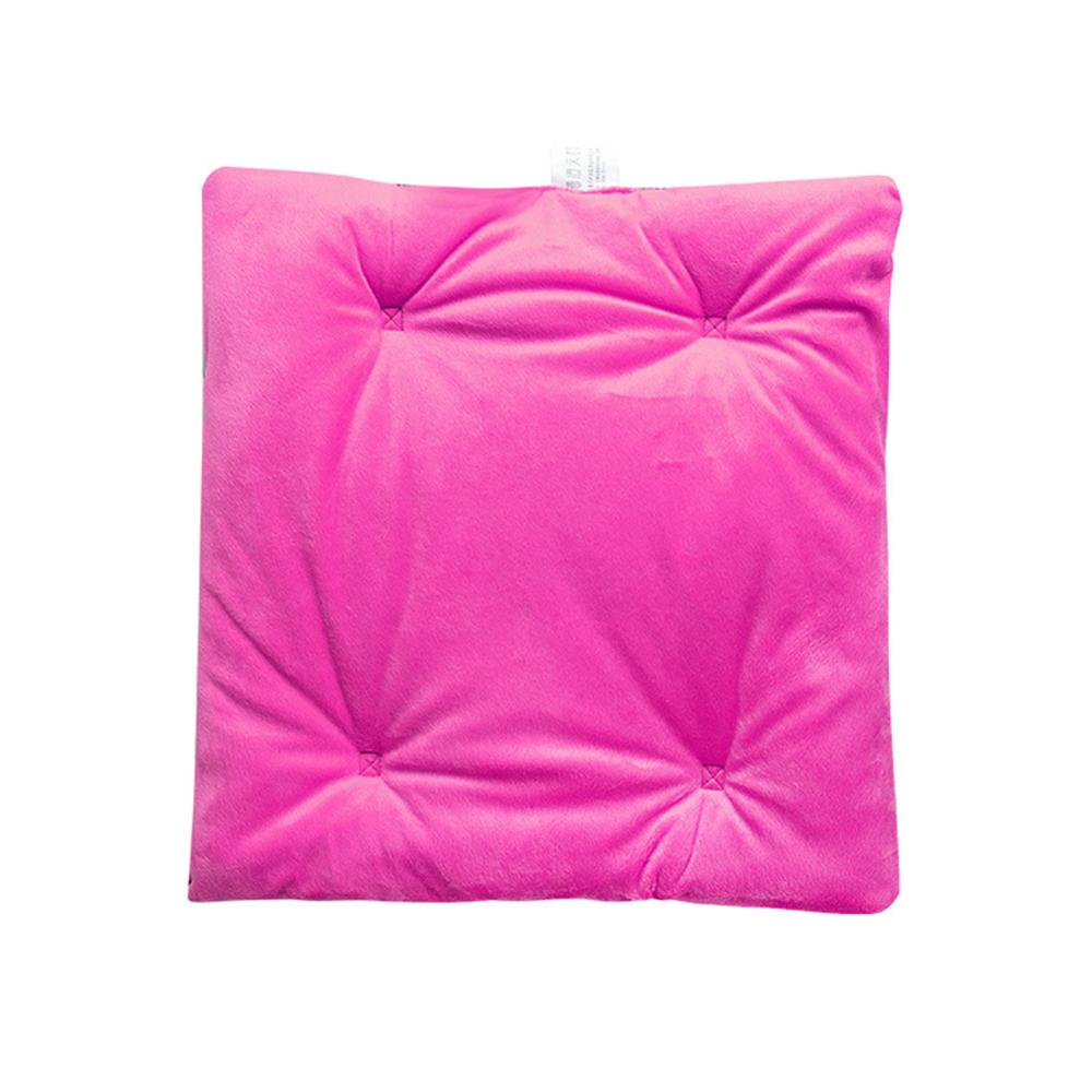 Vinteroppvarmet setepute usb universell setevarmer ensfarget oppvarmet setetrekk: Rosenrød