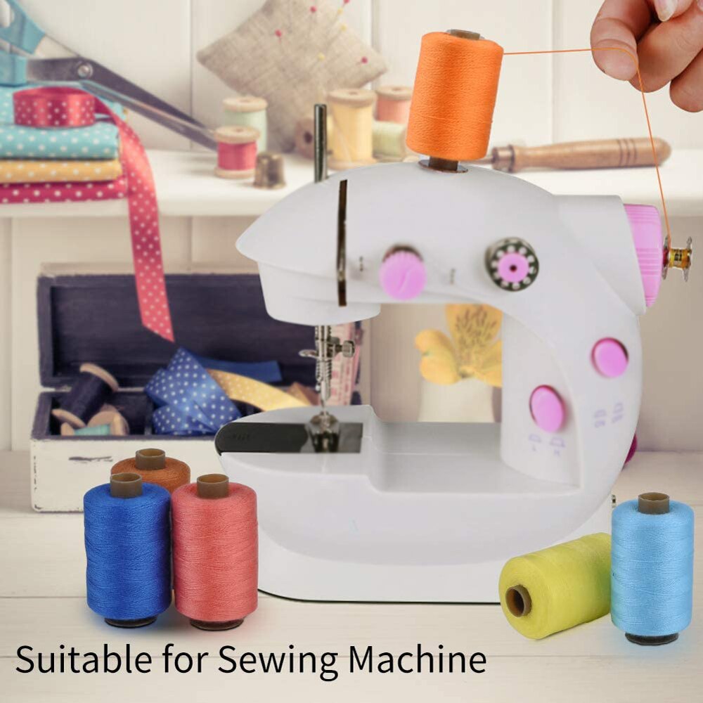 24pcs/set Polyester Sewing Threads Spool 1000 Yard Machine Embroidery Sewing Thread Set DIY Handmade Stitching Supplies
