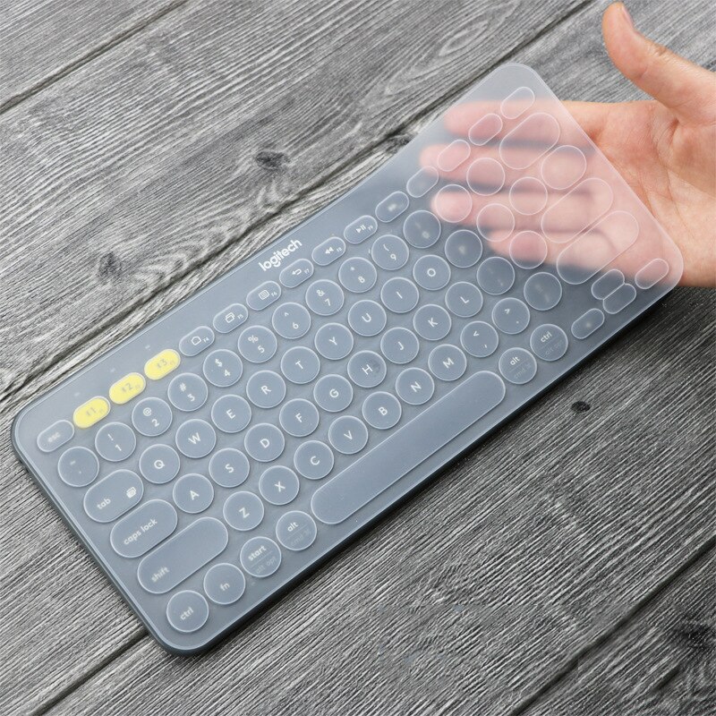 Protective Cover for Logitech K380 Wireless Keyboard Case Slim Thin in Korean / English US Soft Silicone Film Keyboard Cover: G-in English