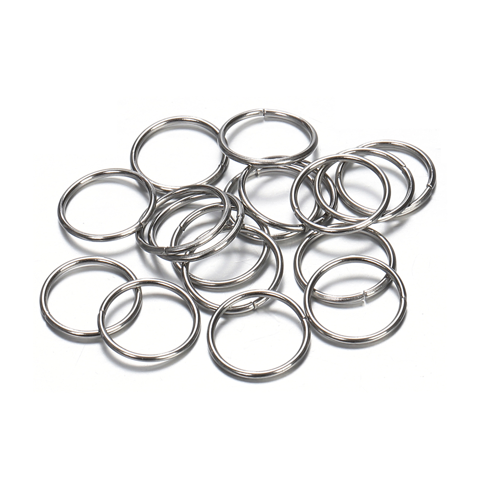 200 sztuk/partia 3 4 5 6 7 8 10mm pierścień ze stali nierdzewnej Jump i pierścień dzielony otwórz pojedyncze pętli połącz pierścień do tworzenia biżuterii...