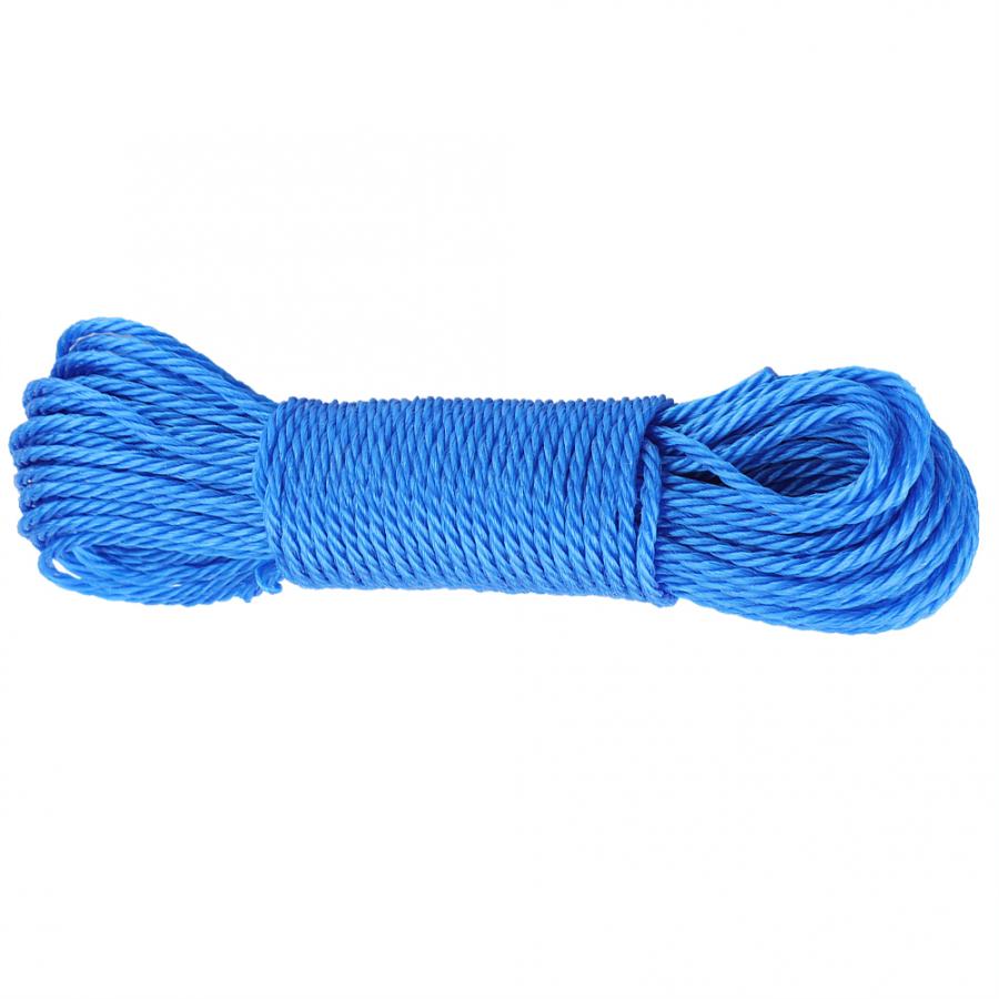 20m Long Colored Nylon Rope Drying Clothes Hangers Washing Lines Cord Clothesline for Camping Outdoors Garden Travel Supplies: Blue