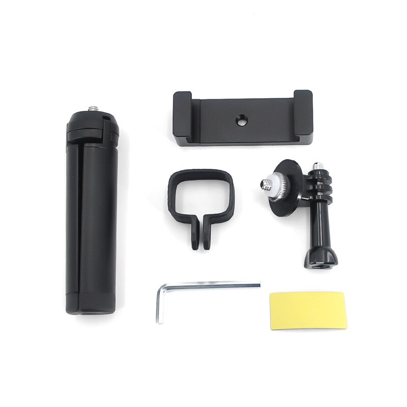Handheld stativ halterung mit CNC telefon Clip Halfter halterung & LED-leuchten für FIMI Palme kamera gimbal zubehör Erweiterung Bausätze: ohne Beleuchtung