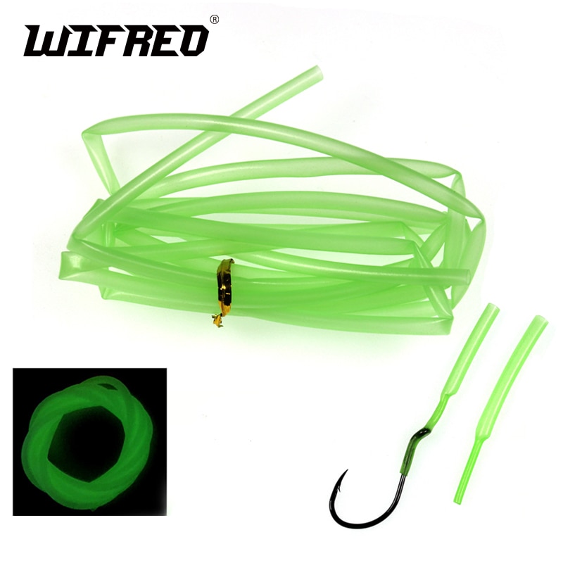 Wifreo 1/2/4Pack Glowing Hook Shrink Tube For Saltwater Fishing Rig Lure Trolling Assist Hook DIY Shark Rig Accessory Materials