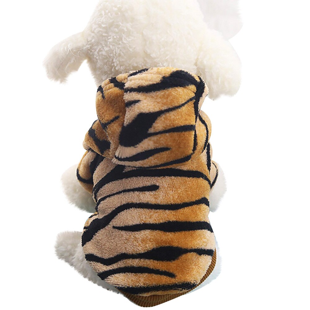 Ropa para perros/gatos mascota lindo Tigre transfiguración abrigo vestido para perros abrigo chaqueta algodón Ropa Perro cachorro Bulldog Francés: L