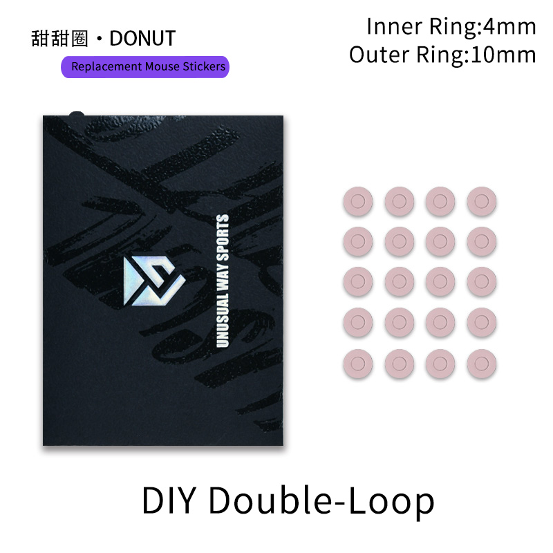 Unusual Way Sports Mouse Foot Skates Feet For Round Dots Cambered Surface PTFE Anti Collapse Magic Ice Black Silver Fox: Amber