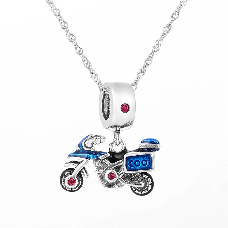 Modeschmuck China 925 Sterling Silber Motorrad Charme Anhänger Berloque Prata 925 Gw Schmuck S463-15