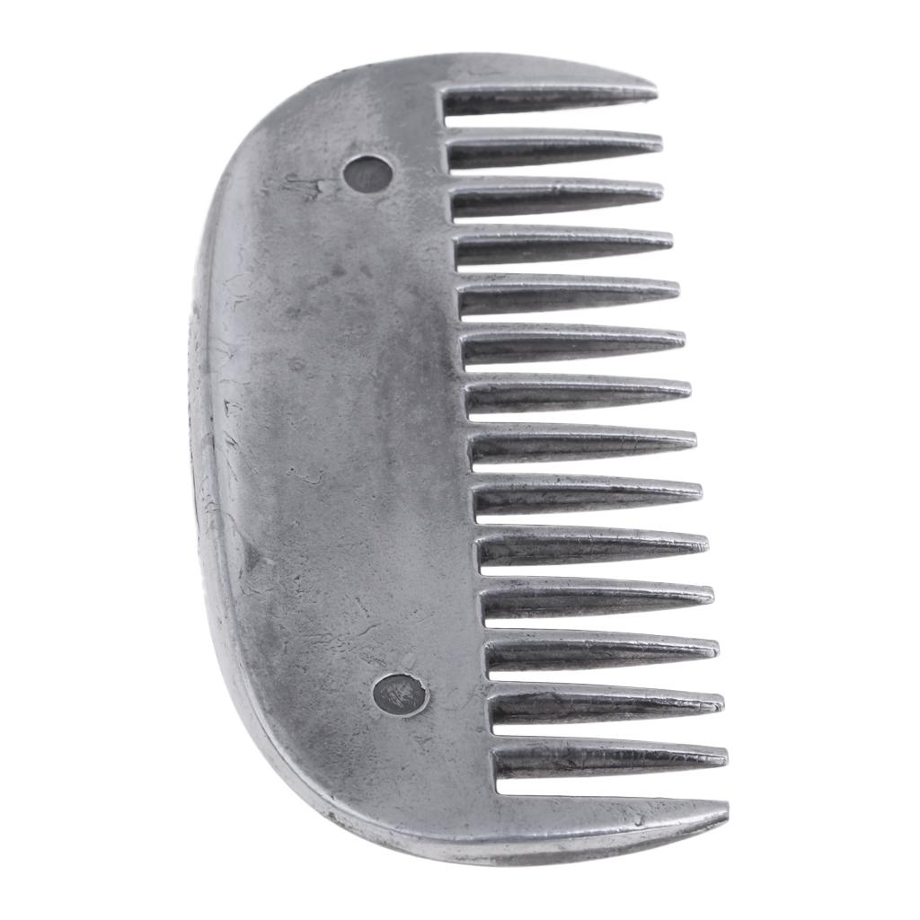 Stainless Steel Equestrian Curry Comb Horse Grooming Brush Equine Men Women Horse Riding Gear Outdoor Sports Tool