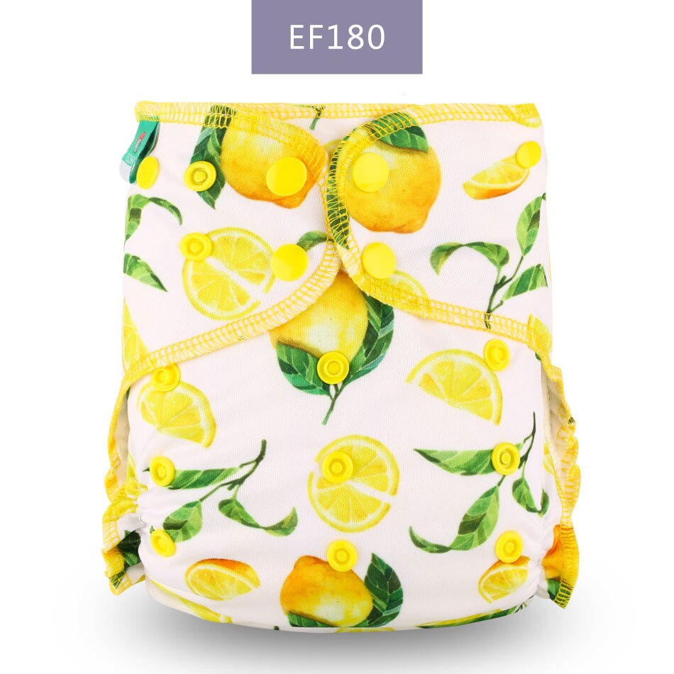 Eco-Friendly Baby Cloth Diaper Reusable Heavy Wetter Hybrid AIO/AI2 Waterproof Bamboo Washable Aio Baby Nappy Best Sell: EF180-Cloth Diaper