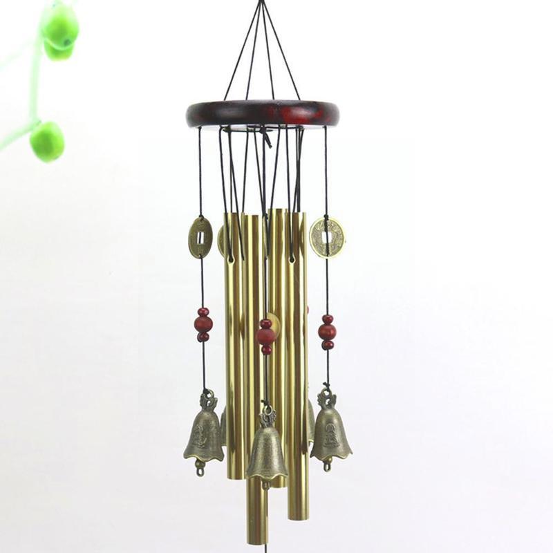 1pcs Outdoor Wind Chimes Copper Bell Antique Windchime Decoration Home Hanging Garden Door P3C4