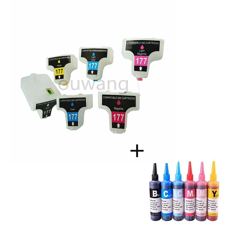 6 XL de tinta compatible avec tinta 363 PHOTOSMART C5180 C6180 C7180 C7280 C8180 3310 impresoras cartouche d'encre pour