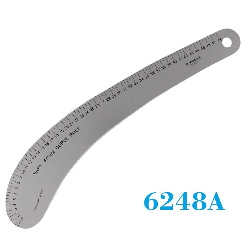 Règles de Patchwork en métal pour de , système métrique, règle de courbe de couture, règles de vêtement pour Patchwork, règle de coupe: 6248A 48cm