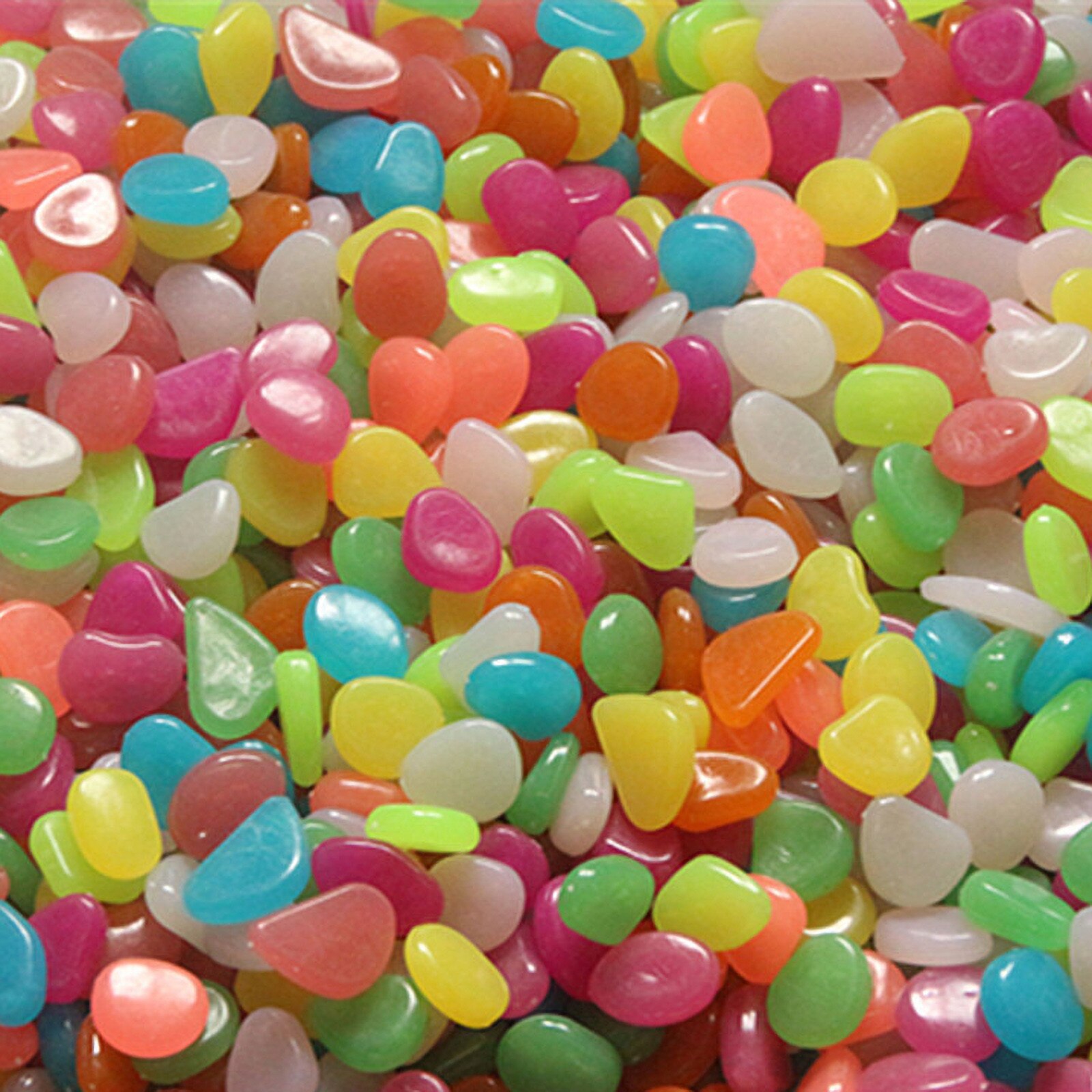 Luminous Stone Aquarium Decor Glow In The Dark Pebbles Luminous Stones Rocks Aquariums Garden Decoration 50pcs Garden Decor