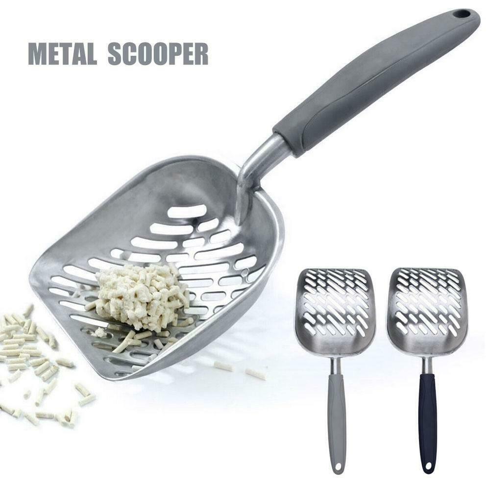 Cat Dogs Litter Spade Metal Waste Scooper Poop Pet Sand Shovel Cleaning Tools