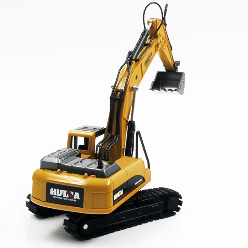 Huina 1710 1:50 legeret gravemaskine statisk model dekoration
