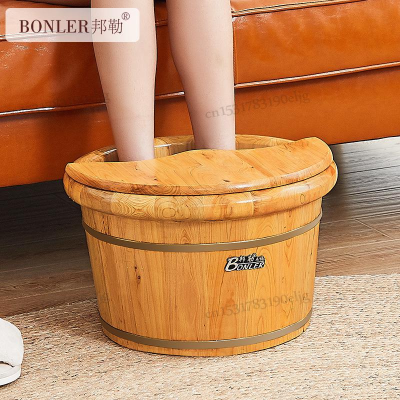 Cedar 26 high wooden barrel foot bath barrel binaural foot bath barrel foot bath barrel foot bath foot bath thickened tub home