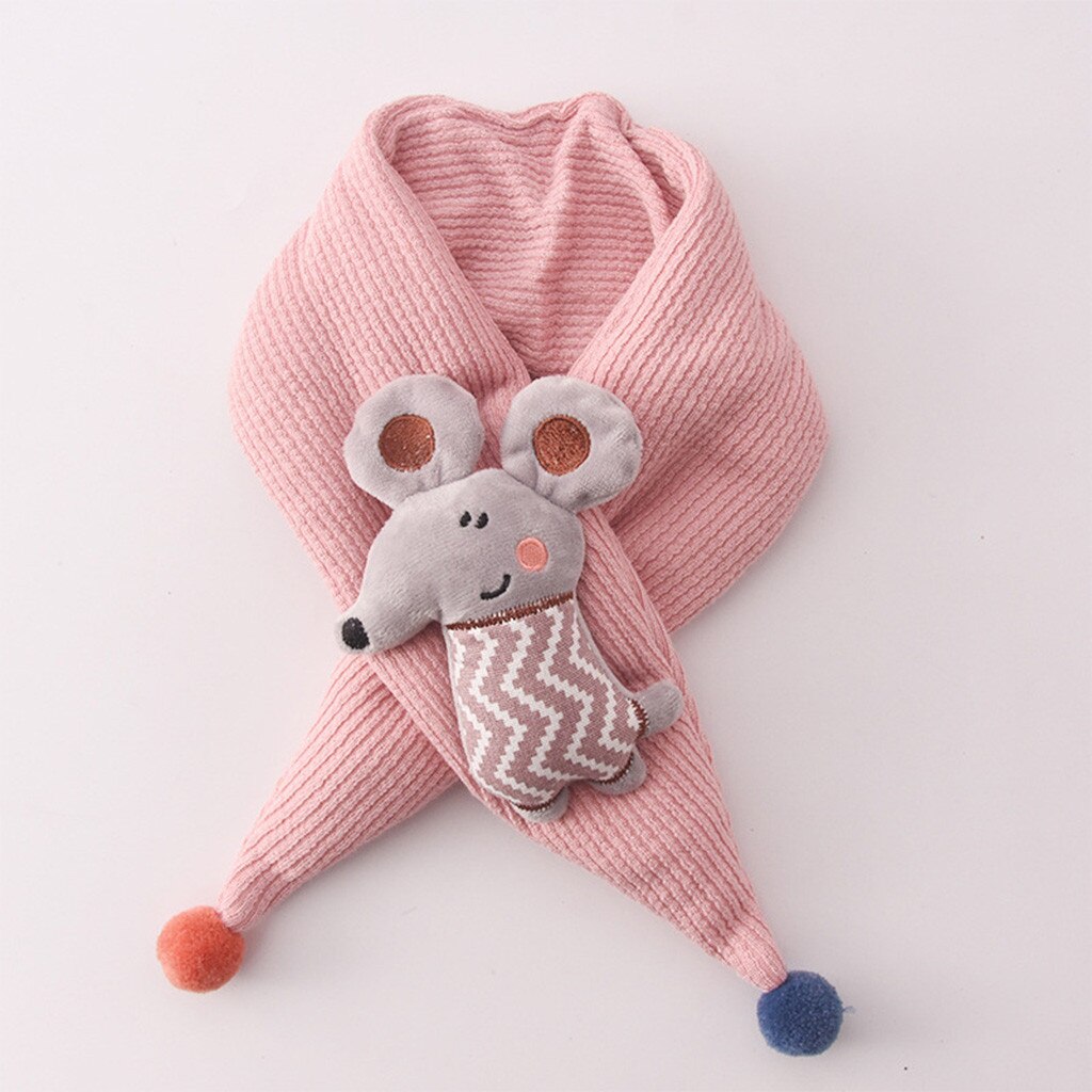 25 # meninos meninas crianças dos desenhos animados bonito xales cachecóis colarinho espessamento cachecol do bebê inverno lenço de algodão macio bandana outono presentes quentes