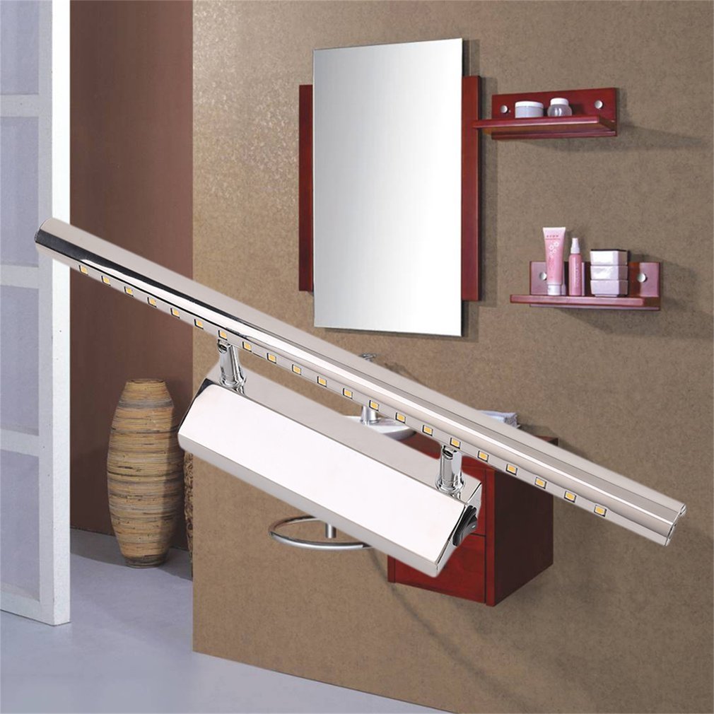 5W Led Rvs Spiegel Lamp Waterdichte Wandmontage Draaibare SMD5050 Badkamer Spiegel Met Schakelaar