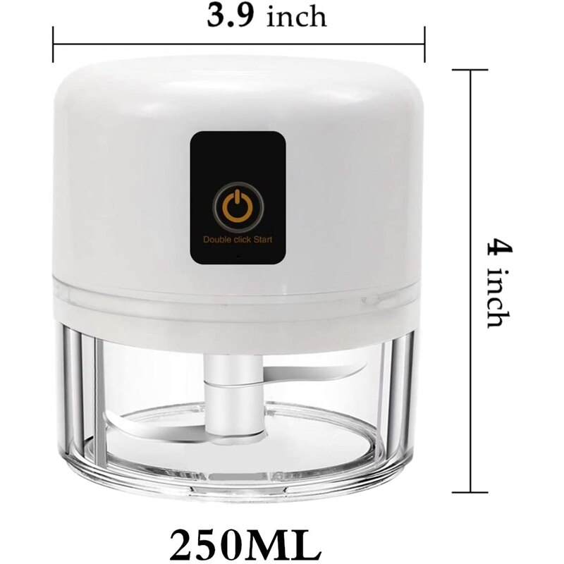 Electric Mini Garlic Chopper Powerful Cordless Garlic Vegetable Chopper Portable,Press for Meat,Fruits,Baby Food