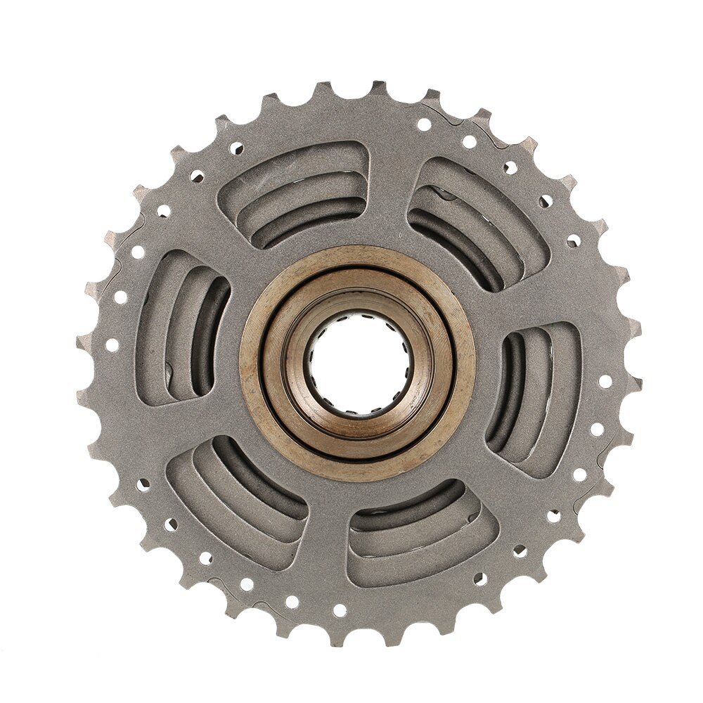 9 Speeds Flywheel MTB Mountain Bicycle Freewheel 9S Cassette Freewheel Crankset Bicycle Parts with Threaded Replacement Parts