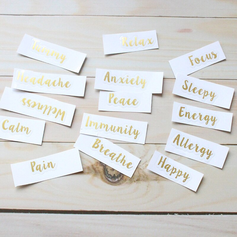 Golden Words Text Stickers Happy Planner Diary Scrapbooking Stickers Art Supplies THJ99