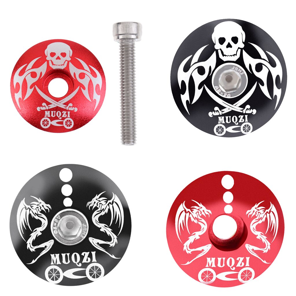 Bike Headset Top Cap Riser Stem Cover For MTB Road Bike Fixed Gear 1 1/8"