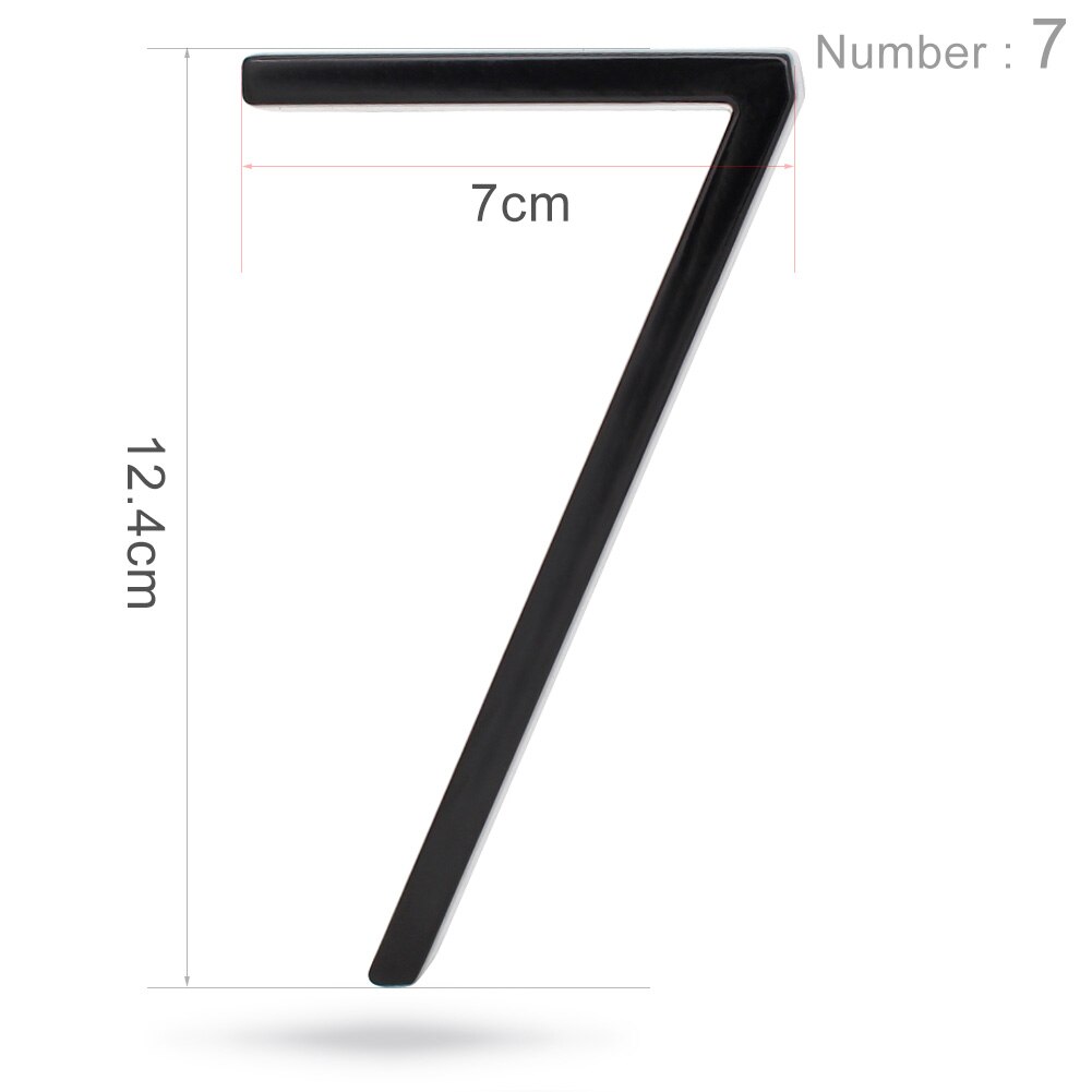 Big Size Sign Numbers House Letter Alphabet for Home Door Outdoor Hotel Toilet Address Plate Digits 12.5cm: Gold