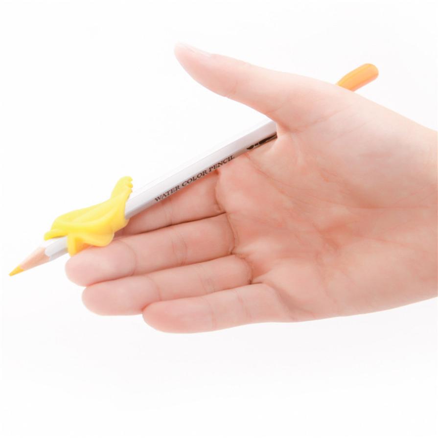 3Pcs Writing Posture Correction 3 to 12 years old Silicone Pencil Holder Pen Writing Aid Grip Posture Correction Tool 17SEP18