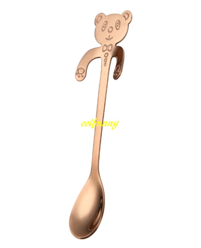 Cucharas de hielo de acero inoxidable 304, cuchara mezcladora de café, té, Panada, postre, herramientas de Bar de cóctel, 11,7 cm, , 7 unids/lote