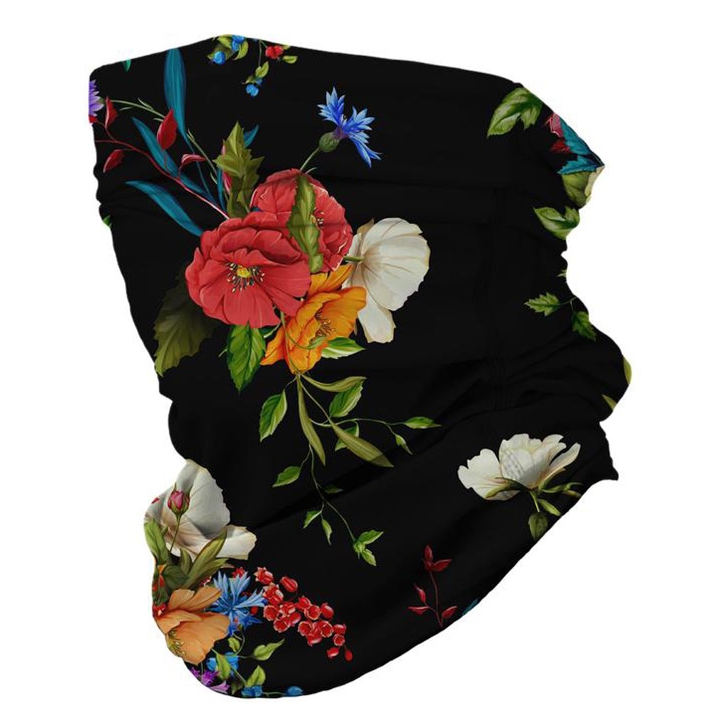 25# Face Cover Scarves Print Elastic Face Scarf Headband Turban Scarf Dust-proof Neck Tube Cycling Face Bandana Magic Hood Scarf
