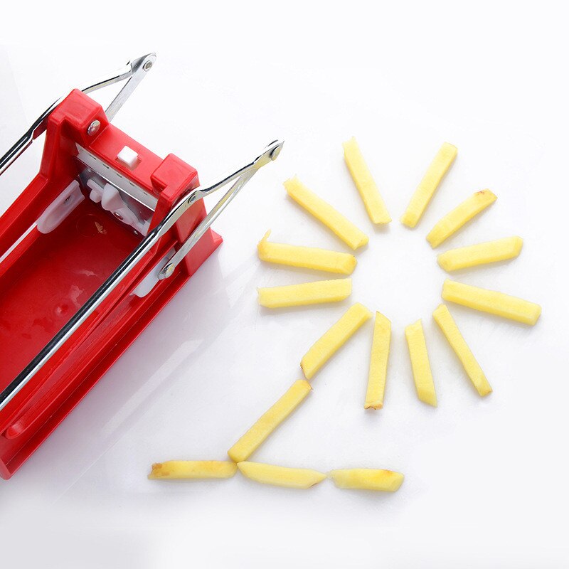 DIY Haushalts Manuellen Edelstahl Kartoffelschneider Hack Französisch Frites Schneider Gemüseschneider Slicer Chopper Dicer 2 Klingen