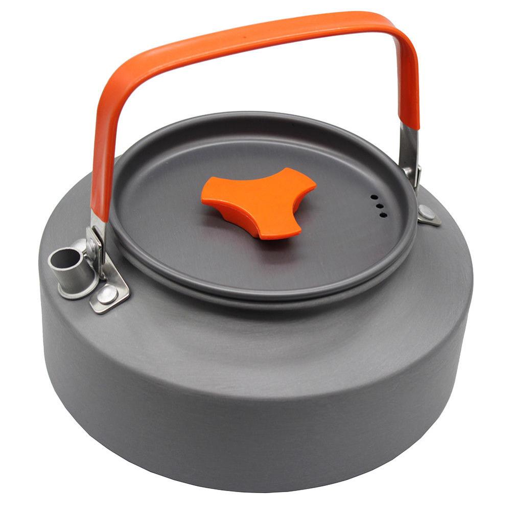 1.1L&1.6L camping kettle outdoor kettle Ultralight camping tableware travel tableware Outdoor Hiking Teapot outdoor picnic set: 1.6L
