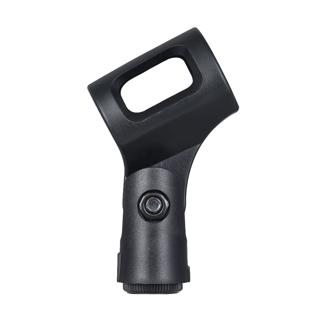 M-8 Plastic Mic Clip Microphone Holder 28mm Adjustable Tilting Angle for All 28mm Diameter Handheld Transmitters Microphones