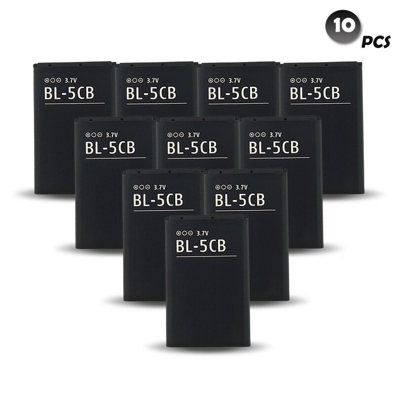 BL-5CB BL5CB Lithium Phone Battery For Nokia 3108 2135 6086 6108 6230 6820 7610 N72 N91 100 101 103 105 109 111 113 1000 1282: 10PCS