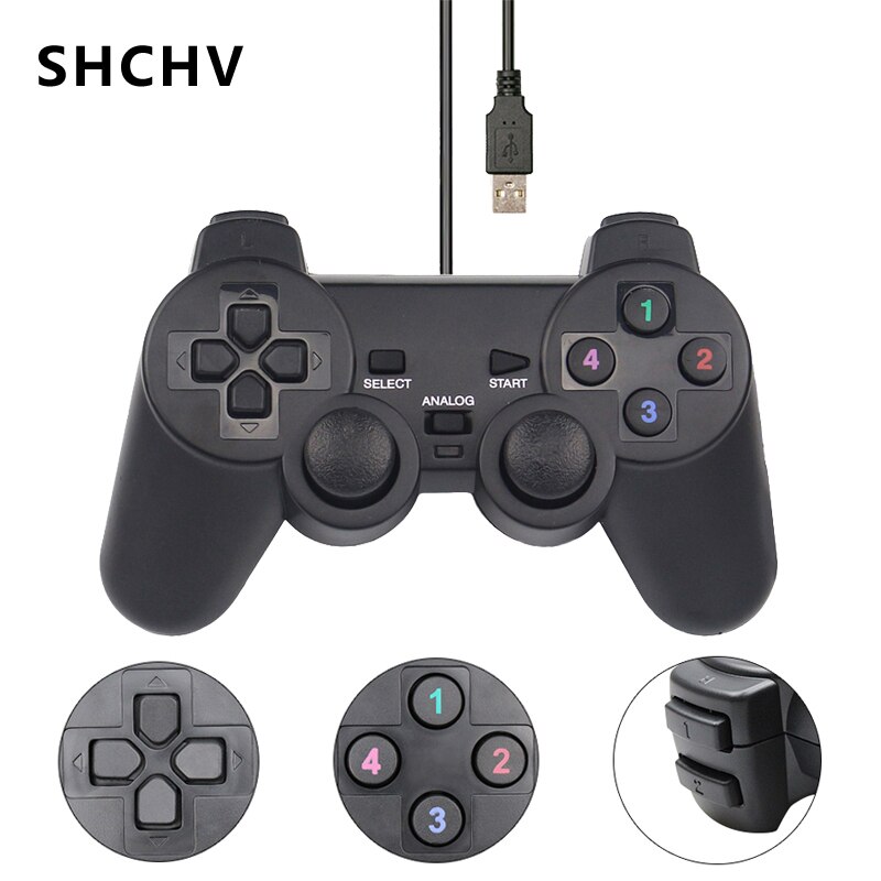 Mando con cable USB para Raspberry Pi 4, Control de Joystick para PC, ordenador portátil, almohadilla de juego, Joypad para RPI 3B/Win7/8/10