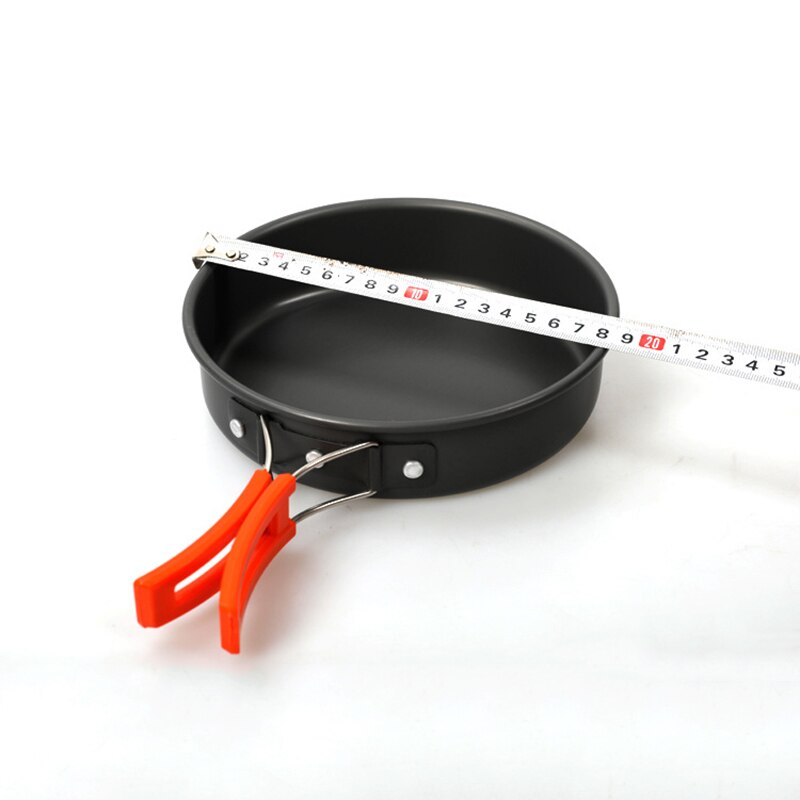 Camping Cookware Kit Set Water Kettle Pan Pot Travelling Hiking Picnic BBQ Tableware Equipment Outdoor Aluminum Cooking