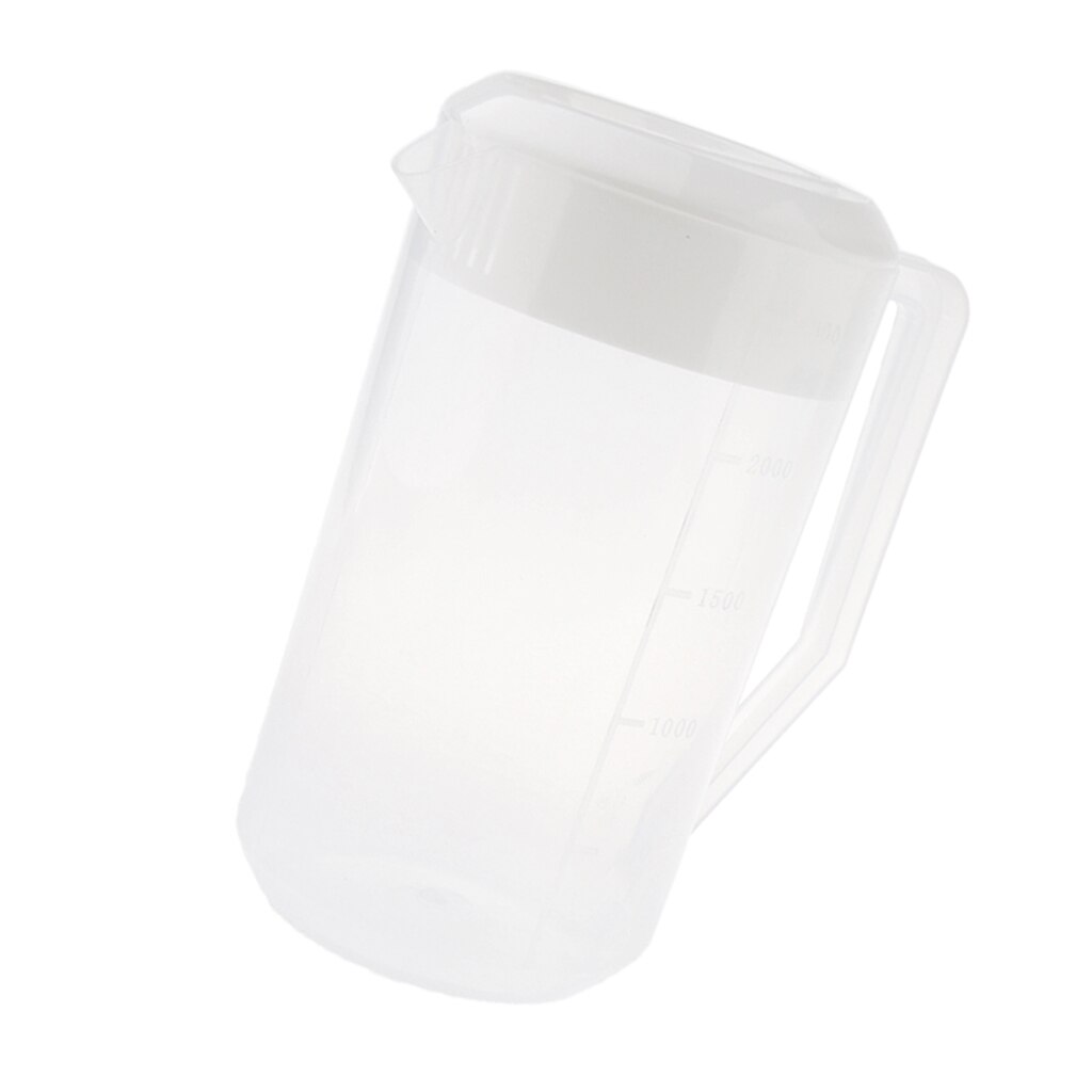 Plastic Cold Water Jug Pot Pitcher With Lid For Juice, Milk, Water 2.5L