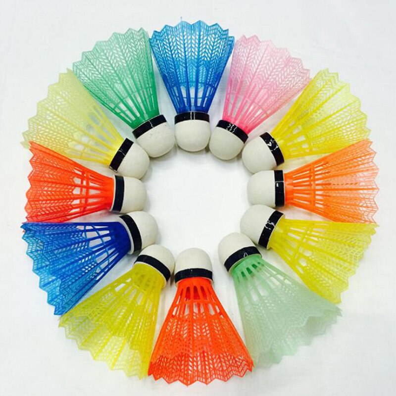 Kleurrijke 12 stks/set Plastic Schuim Badminton Ballen Badminton Shuttles Outdoor Sport Badminton Accessoires Duurzaam Badminton