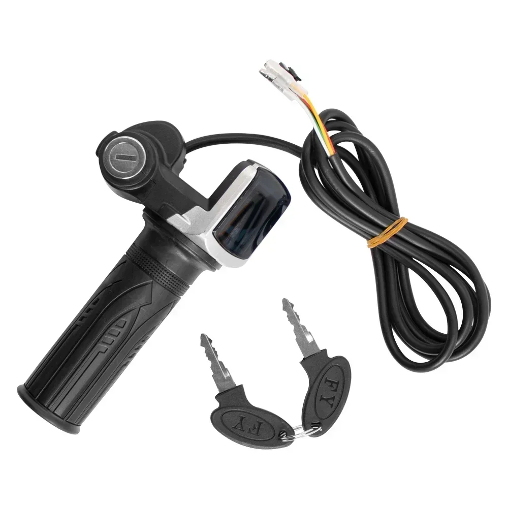 36v 48v 60v aperto do acelerador e-bike guiador com bloqueio ebike bicicleta elétrica scooter acelerador indicador de energia chave display led