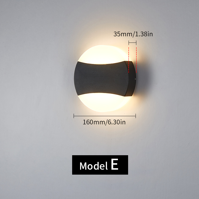 Outdoor Wandlamp Waterdicht IP66 12W 6W LED Wandlamp Blaker Balkon Tuin Decoratie Verlichting Lamp AC85-265V Home verlichting: RGB / 6w