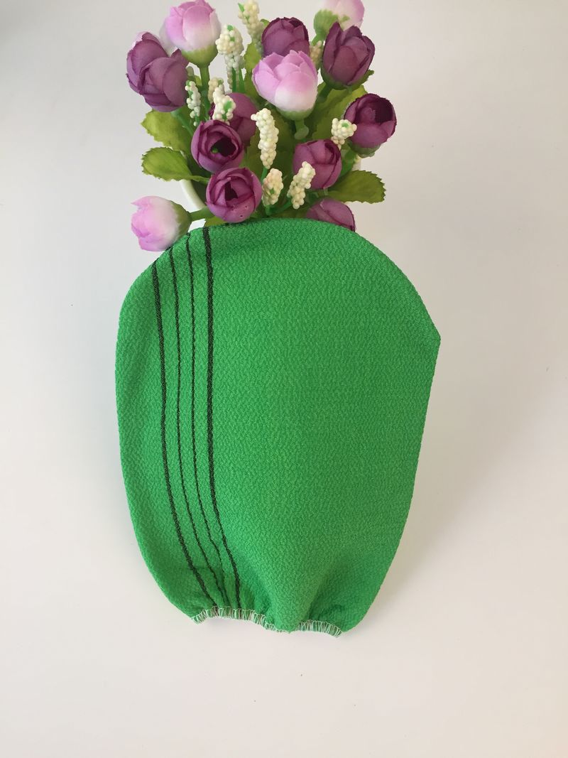 Italië Handdoek Korea Handschoen Viscose Scrub Mitt Body Scrub Handschoen Kessa Mitt Exfoliating Tan Handschoen: green