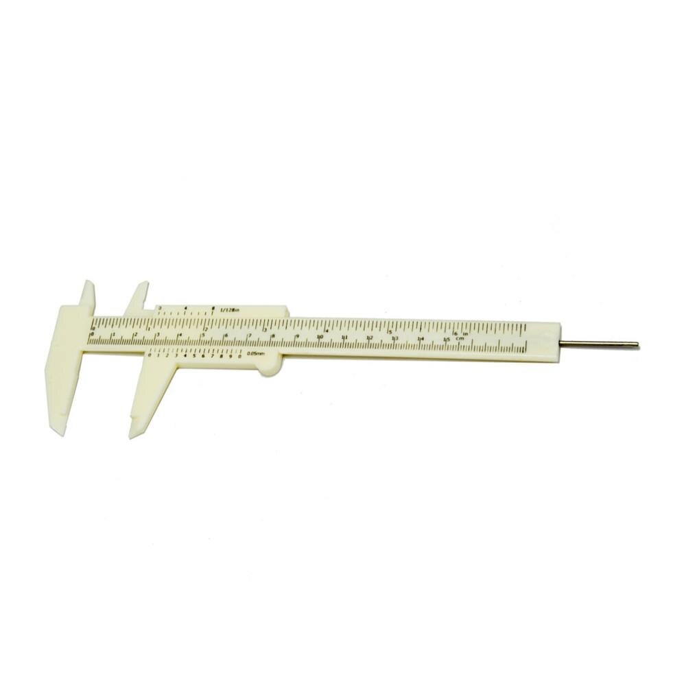 Vernier Caliper 0 to 150mm 6 Inch Plastic Vernier Caliper Gauge Measuring Tool Student Mini Tool Portable Ruler Home Outdoor Use